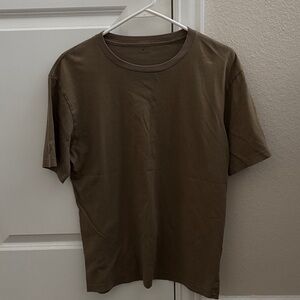 Muji Men's Olive Short Sleeve Tee